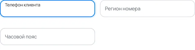 Пример заполнения: Подготовка обратного звонка