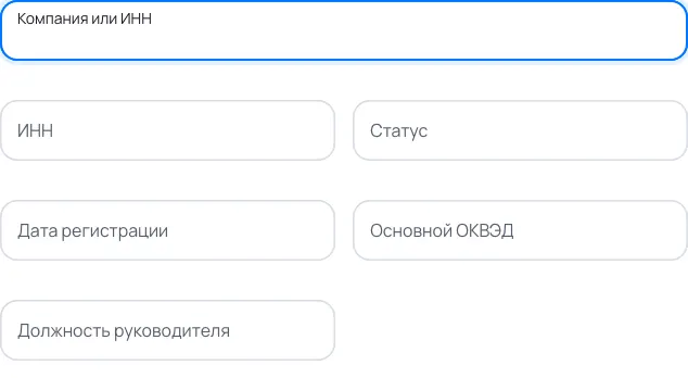 Пример заполнения: Проверка контрагента