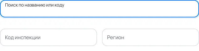 Форма с подсказками: Налоговая инспекция в карточке организации
