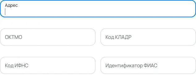 Пример заполнения: Адрес для налоговых документов